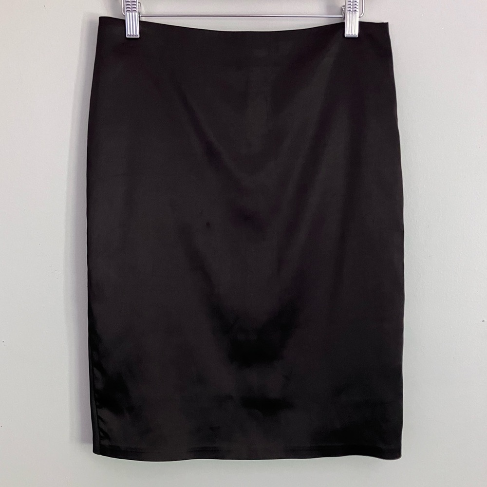 CRISTINA Black Vintage Cocktail Pencil Skirt Size 38 (Measures like a 10)